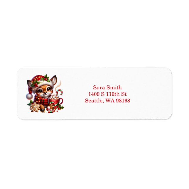 Holiday Return Address Labels (Front)