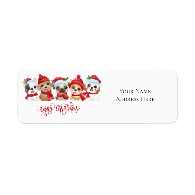 Holiday Return Address Labels (Front)