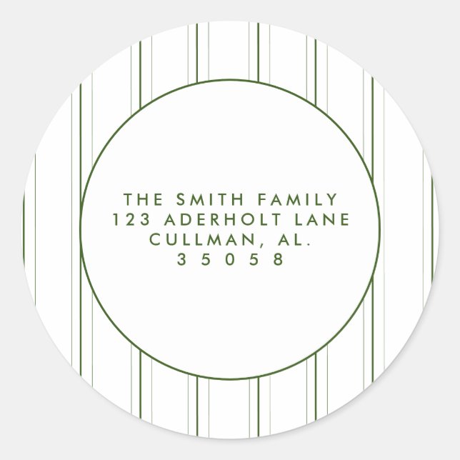 Holiday Return Address Labels  (Front)
