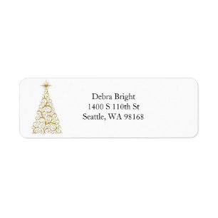 Holiday Return Address Labels