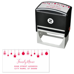 Holiday Return Address Self-inking Stamp