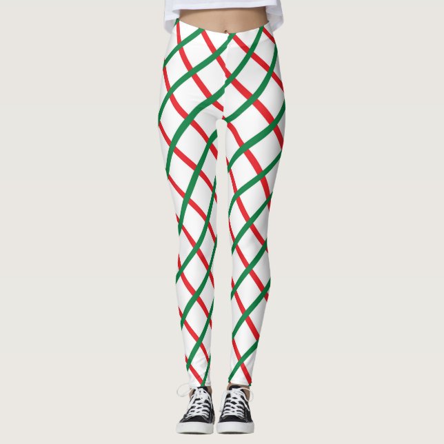 Holiday Ribbon  Leggings (Front)