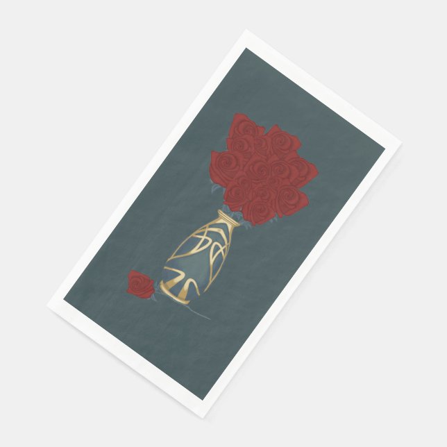 Holiday Rose Napkin (Corner)
