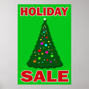 HOLIDAY SALE - RETAIL POSTER SIGN