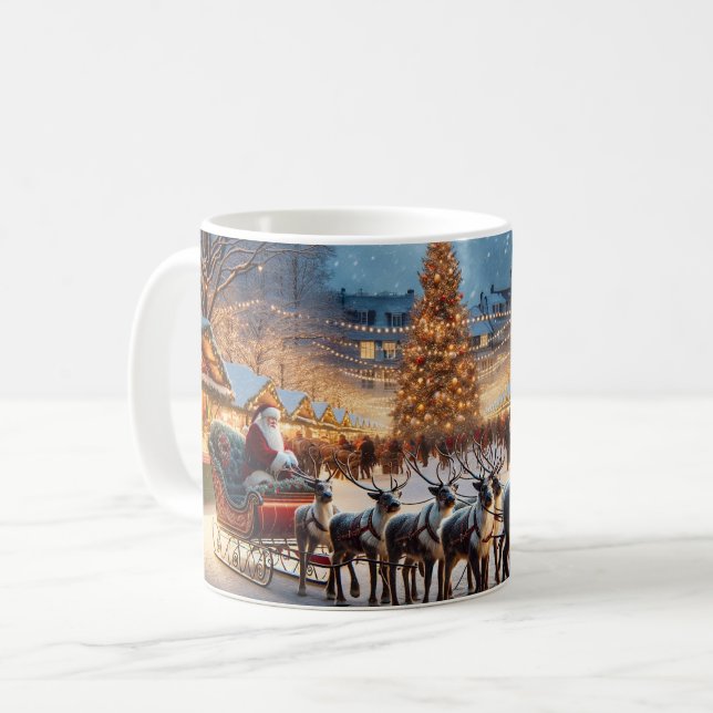 Holiday Santa Coffee Mug (Front Left)