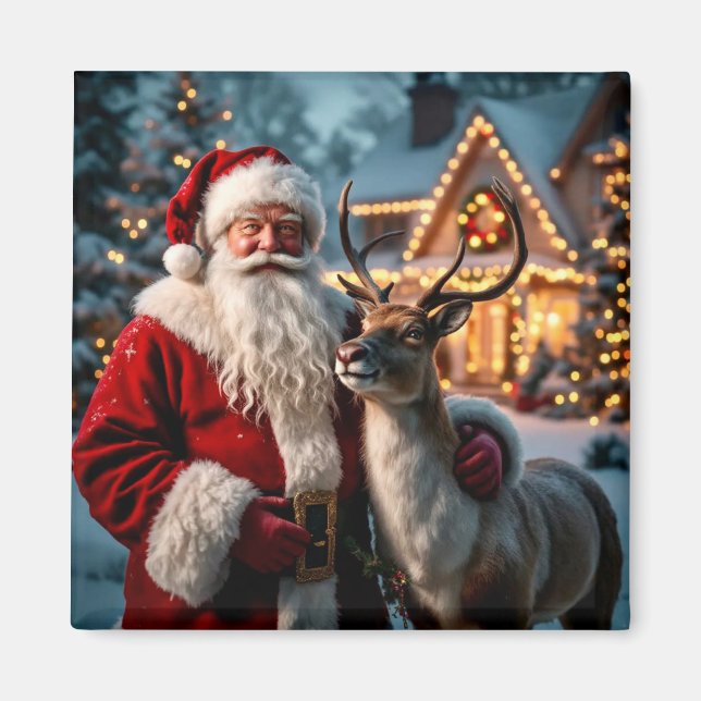 Holiday Santa Magnet (Front)