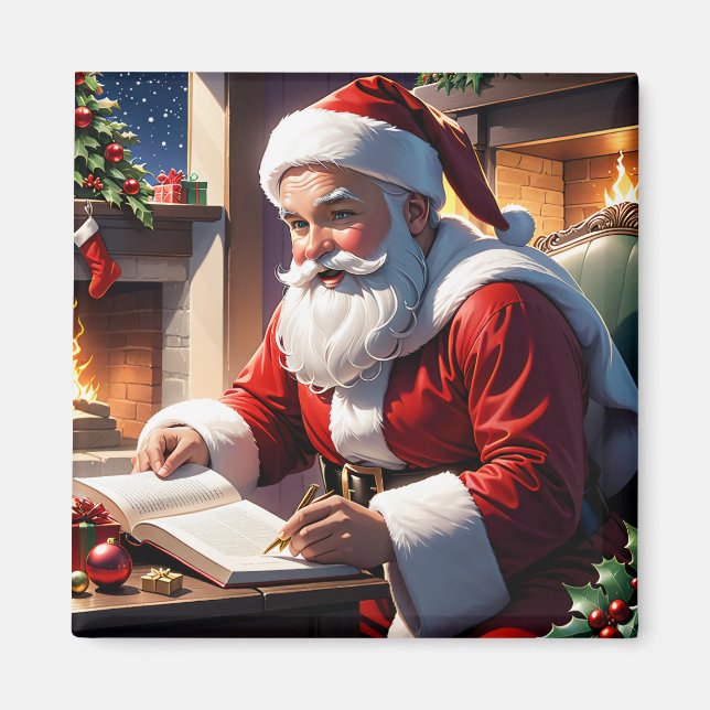 Holiday Santa Magnet (Front)