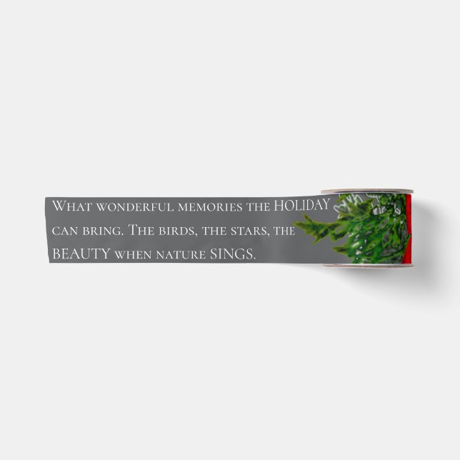 HOLIDAY  SATIN RIBBON (Front)