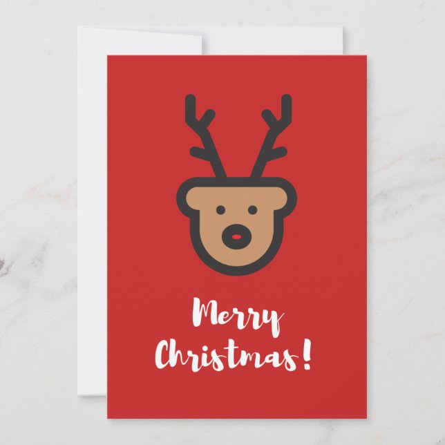 Holiday Season, Christmas, Cute Reindeer (Front)