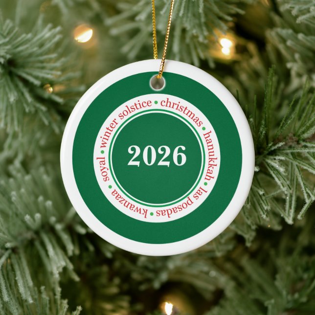 Holiday Season Custom Ornament (Tree)