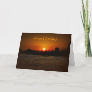 Holiday Season Greeting Cards-Soothing Sunset