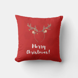 Holiday Season, Merry Christmas, Cute Reindeer Cushion