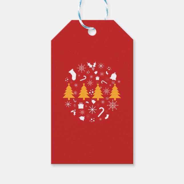 Holiday Season, Merry Christmas Gift Tags (Front)