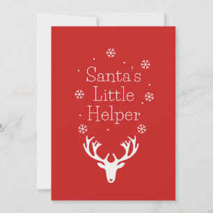 Holiday Season, Merry Christmas, Santa Helper Card