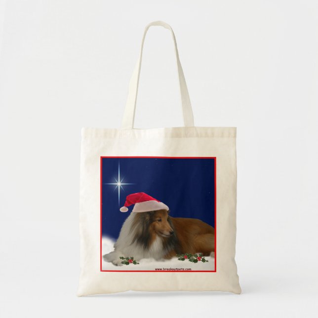 Holiday Sheltie Tote (Front)