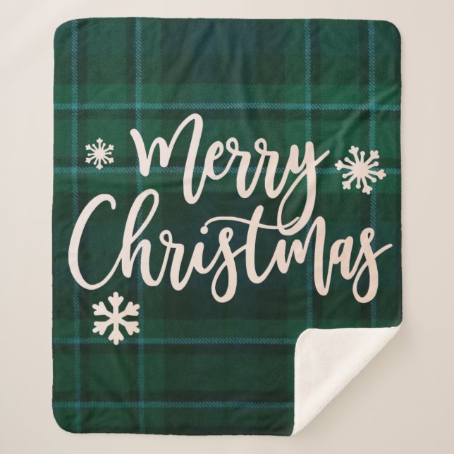 Holiday  sherpa blanket (Front)