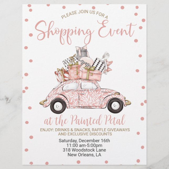 Holiday Shopping Event Flyer (Front)