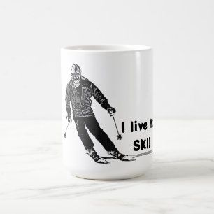 Holiday Skier - Downhill Skiing Coffee Mug
