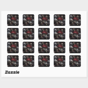 Holiday Skull Stickers