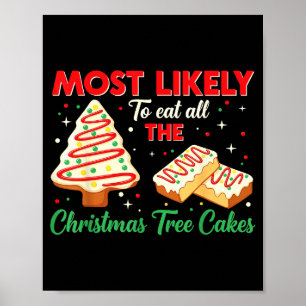 Holiday Snack, Most Likely To Eat All Christmas Tr Poster