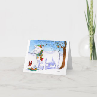 Holiday Snow Cow