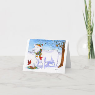 Holiday Snow Cow Card