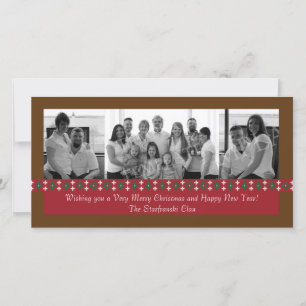 Holiday Snowflake Photo Card