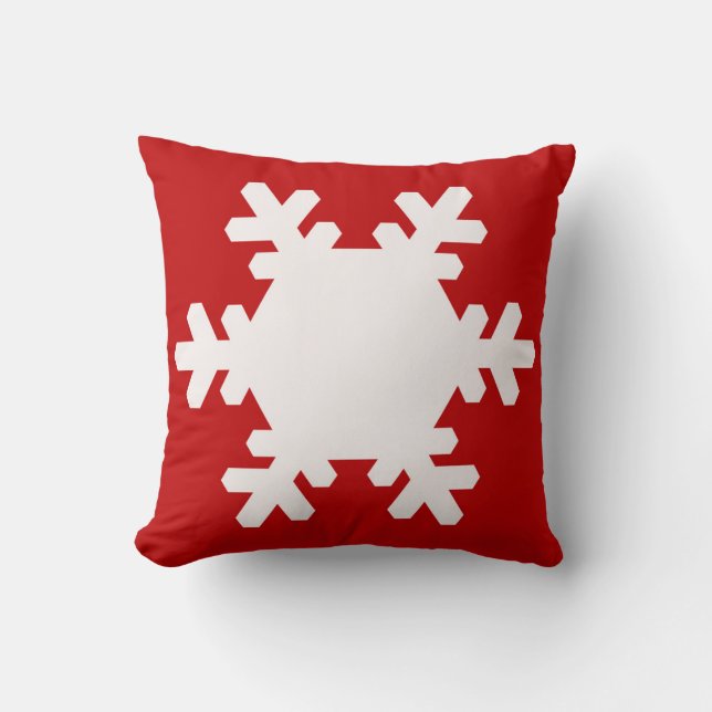 Holiday Snowflake Pillow! Cushion (Front)