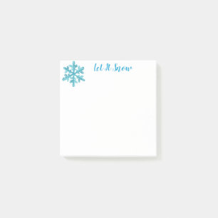 Holiday Snowflake Post it Notes