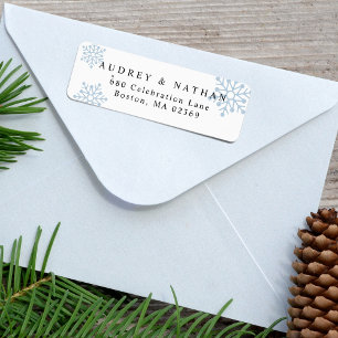 Holiday Snowflake Return Address