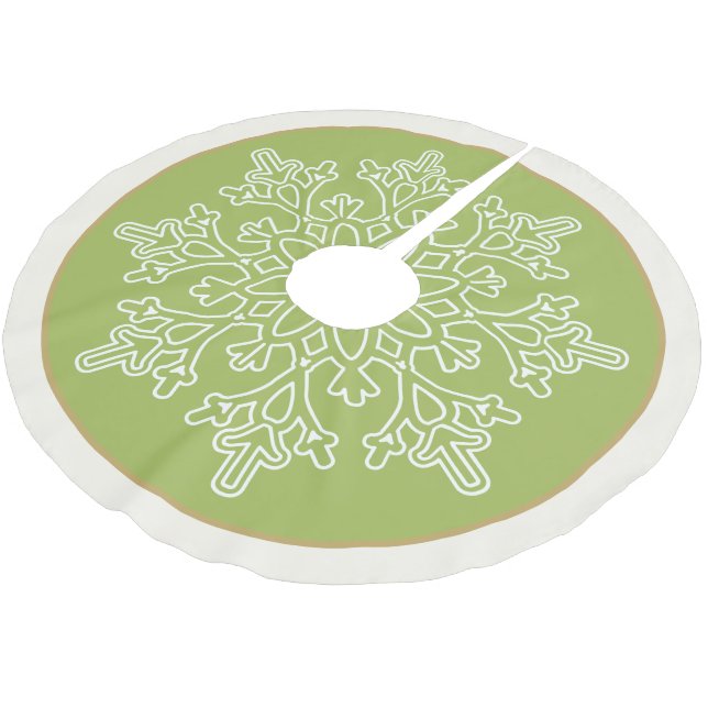 Holiday Snowflake Tree Skirt (Angled)