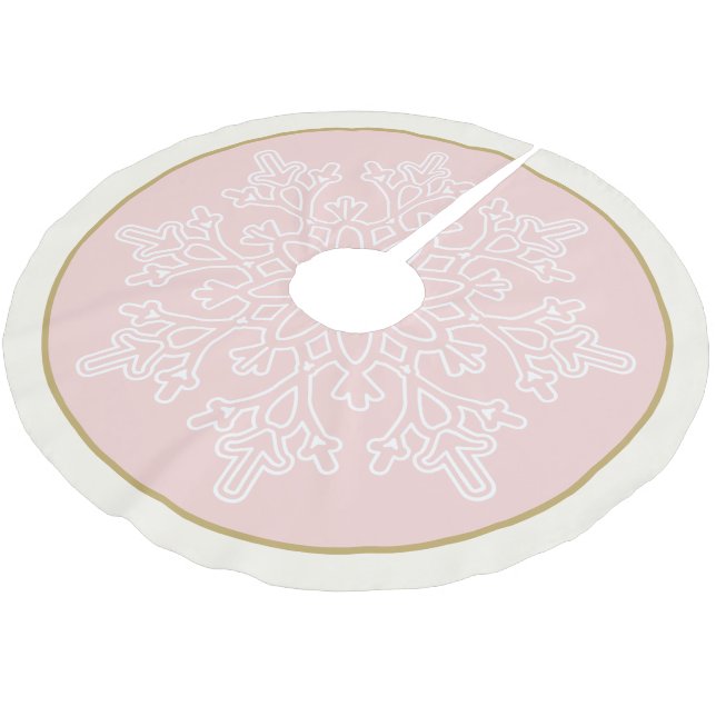 Holiday Snowflake Tree Skirt (Angled)