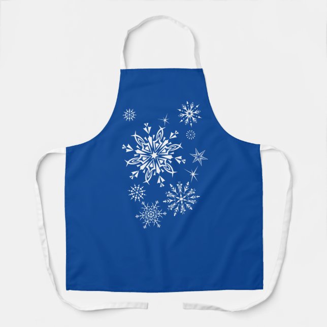 Holiday Snowflakes Apron (Front)
