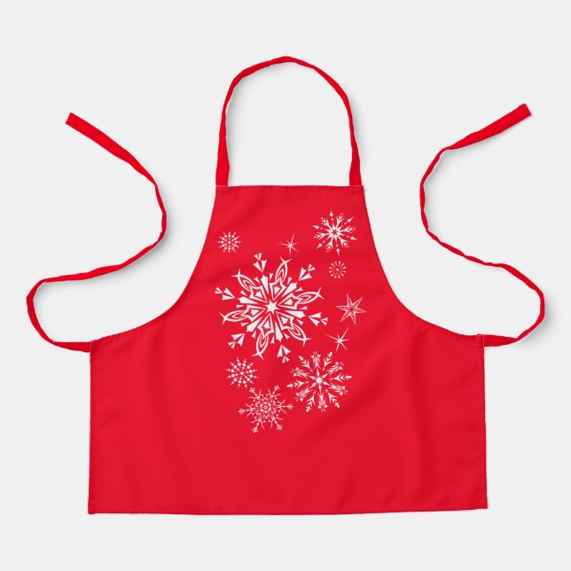 Holiday Snowflakes Apron (Front)