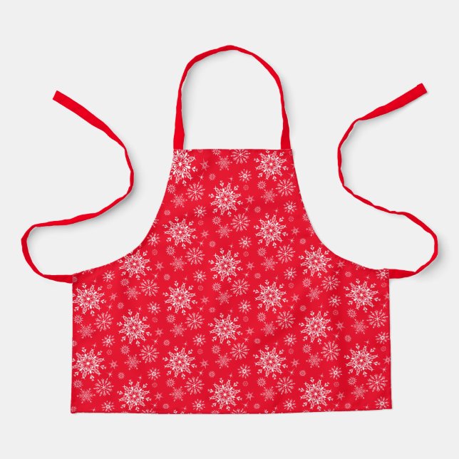 Holiday Snowflakes Apron (Front)