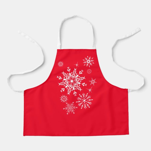 Holiday Snowflakes Apron (Front)