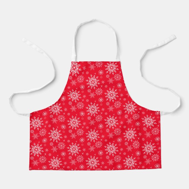 Holiday Snowflakes Apron (Front)