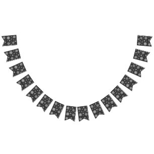 Holiday Snowflakes Banner Flags