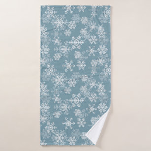Holiday Snowflakes Bath Towel