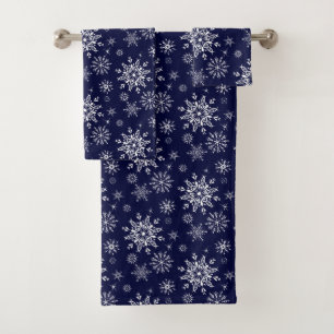 Holiday Snowflakes   Bath Towel Set