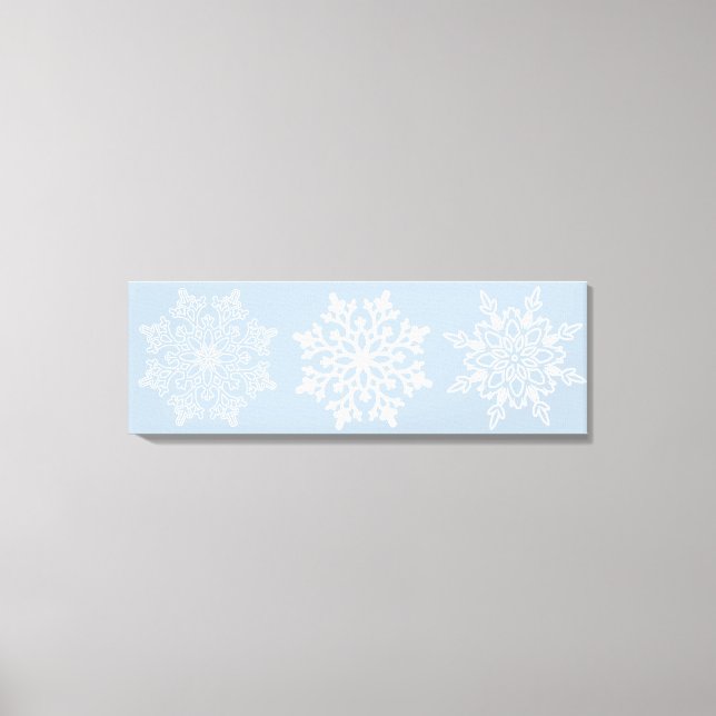 Holiday Snowflakes Canvas Art (Front)