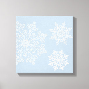 Holiday Snowflakes Canvas Art