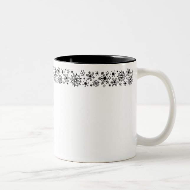 Holiday Snowflakes Coffee Mug (Right)