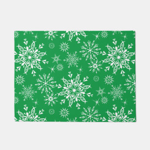 Holiday Snowflakes Doormat