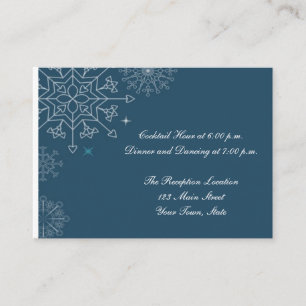 Holiday Snowflakes Enclosure Card