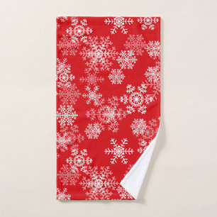 Holiday Snowflakes Hand Towel