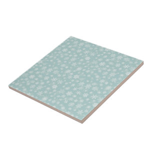 Holiday Snowflakes Merry Christmas Tile