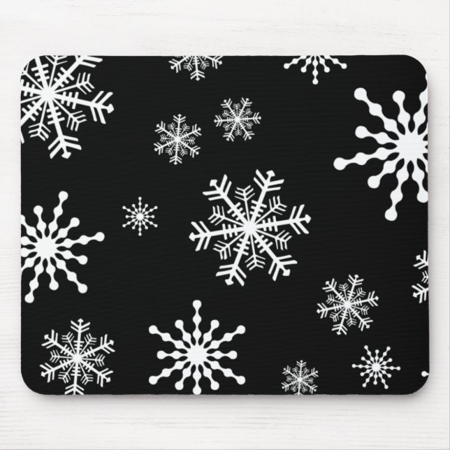 Holiday Snowflakes Mouse Mat (Front)