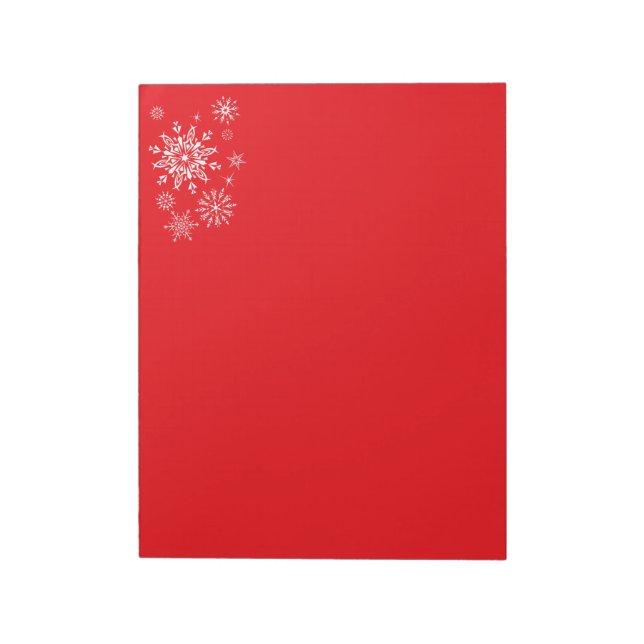 Holiday Snowflakes Notepad (Rotated)