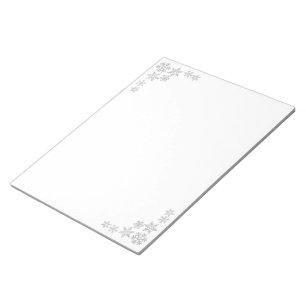 Holiday Snowflakes Notepad